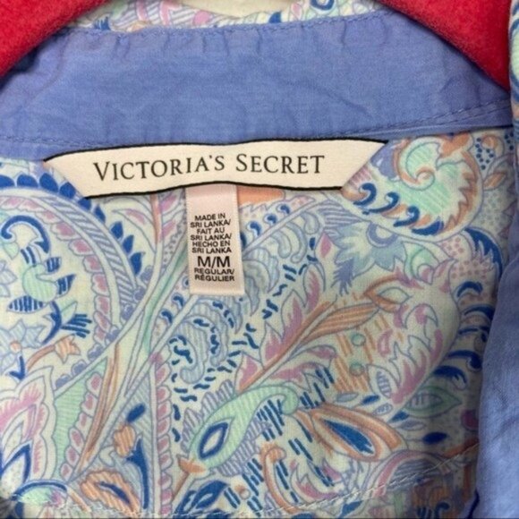 Victoria Secret Pajama Button Down Top Size M - Picture 3 of 5